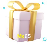 Receba seus bônus de boas-vindas no Mx65