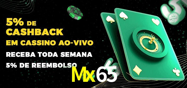 Promoções do cassino ao Vivo Mx65